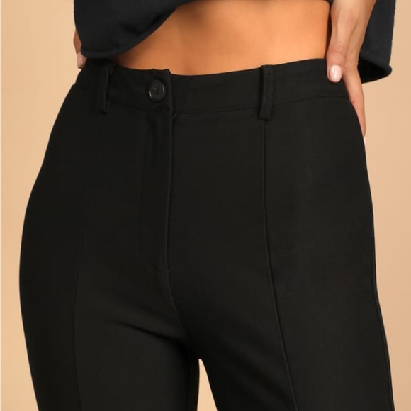 SOLD 🚫🚫🚫 Lulus stylish black pants - Picture 3 of 4